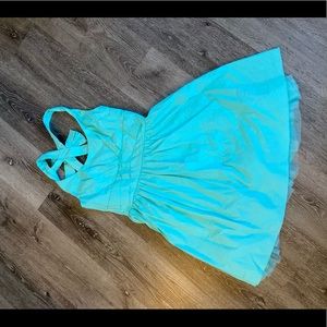 Juniors 11 Aqua blue summer dress